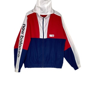 Vintage New Balance Windbreker Rain Jacket Spell Out
