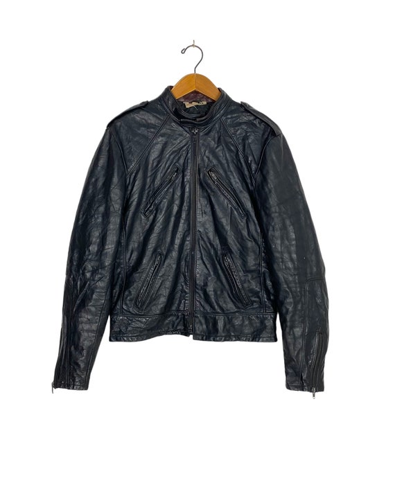 70-80's vintage opti zip leather jacket 70-80's vintage opti zip leather jacket