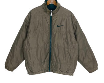 ウェア Vintage Nike Big Logo Reversible Jacket VINTAGE 90s NIKE BIG SWOOSH REVERSIBLE INSULATED JACKET