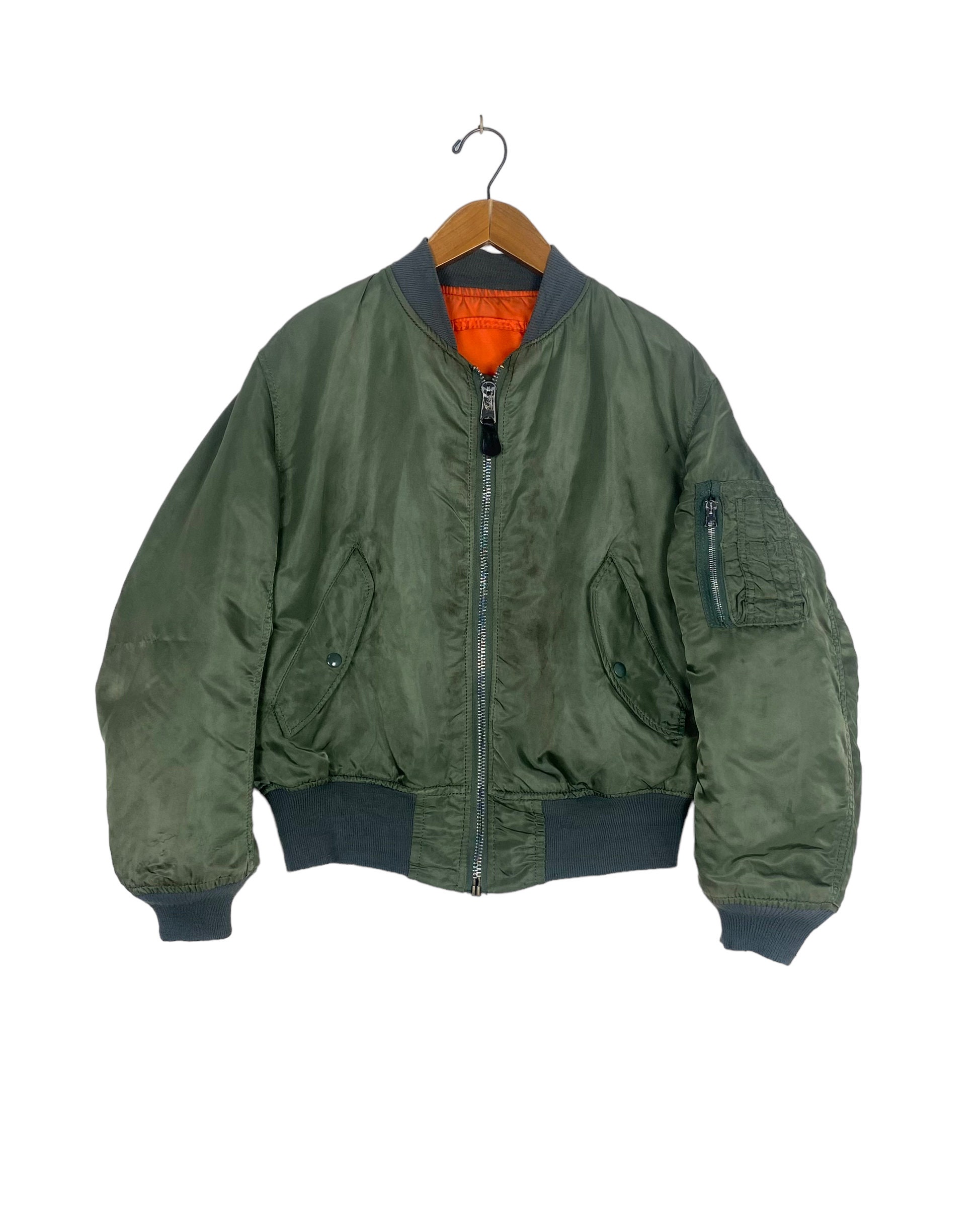 Vintage Alpha Industries Usaf Reversible Bomber Jacket Made Vintage Alpha Industries Usaf Reversible Bomber Jacket Made