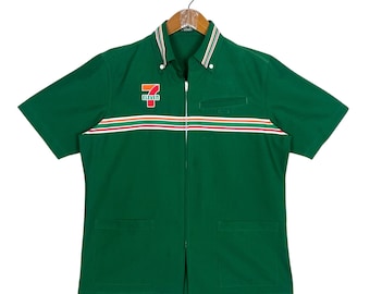 ヴィンテージ セブンイレブン ユニフォーム ワーカーズ ジッパーシャツ