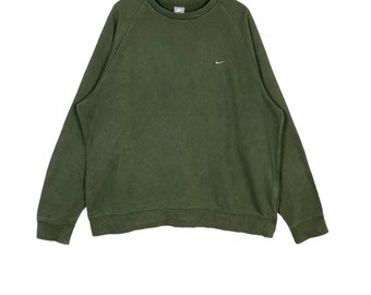 Nike Sweatshirt Green - Etsy Israel