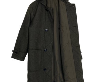 Vintage Uniqlo & Lemaire Hoodie Wool Long Coat Men's Small