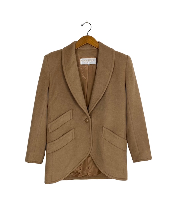 Nina Ricci, Vintage Nina Ricci Paris Wool Coat Made in France Women’s Medium Size Rare