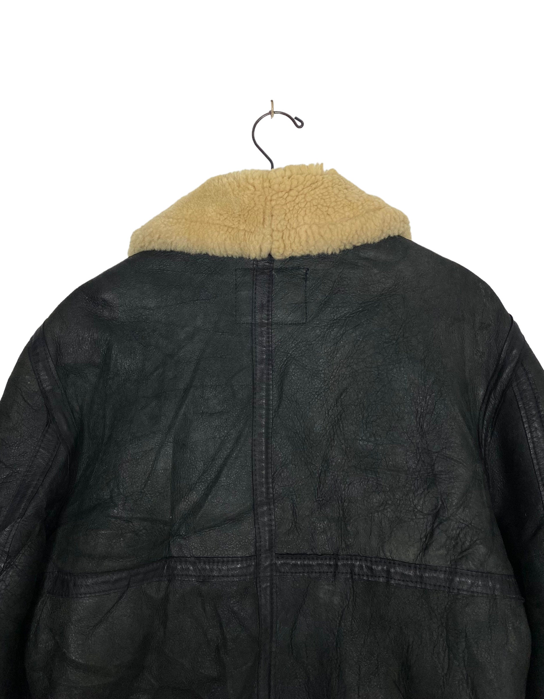 Vintage B-3 Schott Bros Sheepskin Leather Flight Bomber