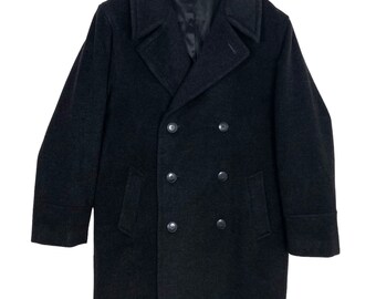 Vintage Agnes B Homme Paris Wool Coat,dark Blue Color - Etsy