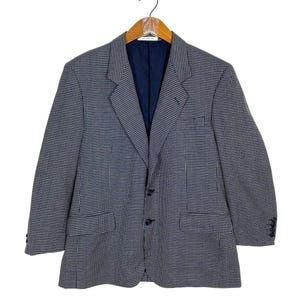 Vintage Givenchy Checked Blazer Made in Japan Men’s Small Medium Size Rare