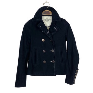 Abercrombie & Fitch Wool Pea Coat Women’s Extra Small Size Rare
