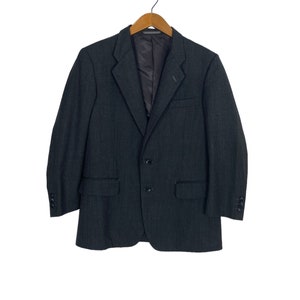 Vintage Balenciaga Paris Single Breasted Wool Blazer