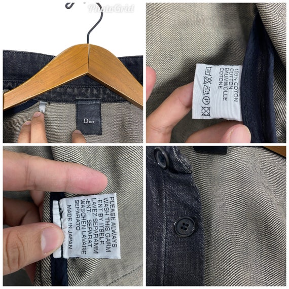 Vintage Hedi Slimane Dior Denim Jacket Fw02 Mens Medium Size - Etsy México Vintage Hedi Slimane Dior Denim Jacket Fw02 Mens Medium Size - Etsy México