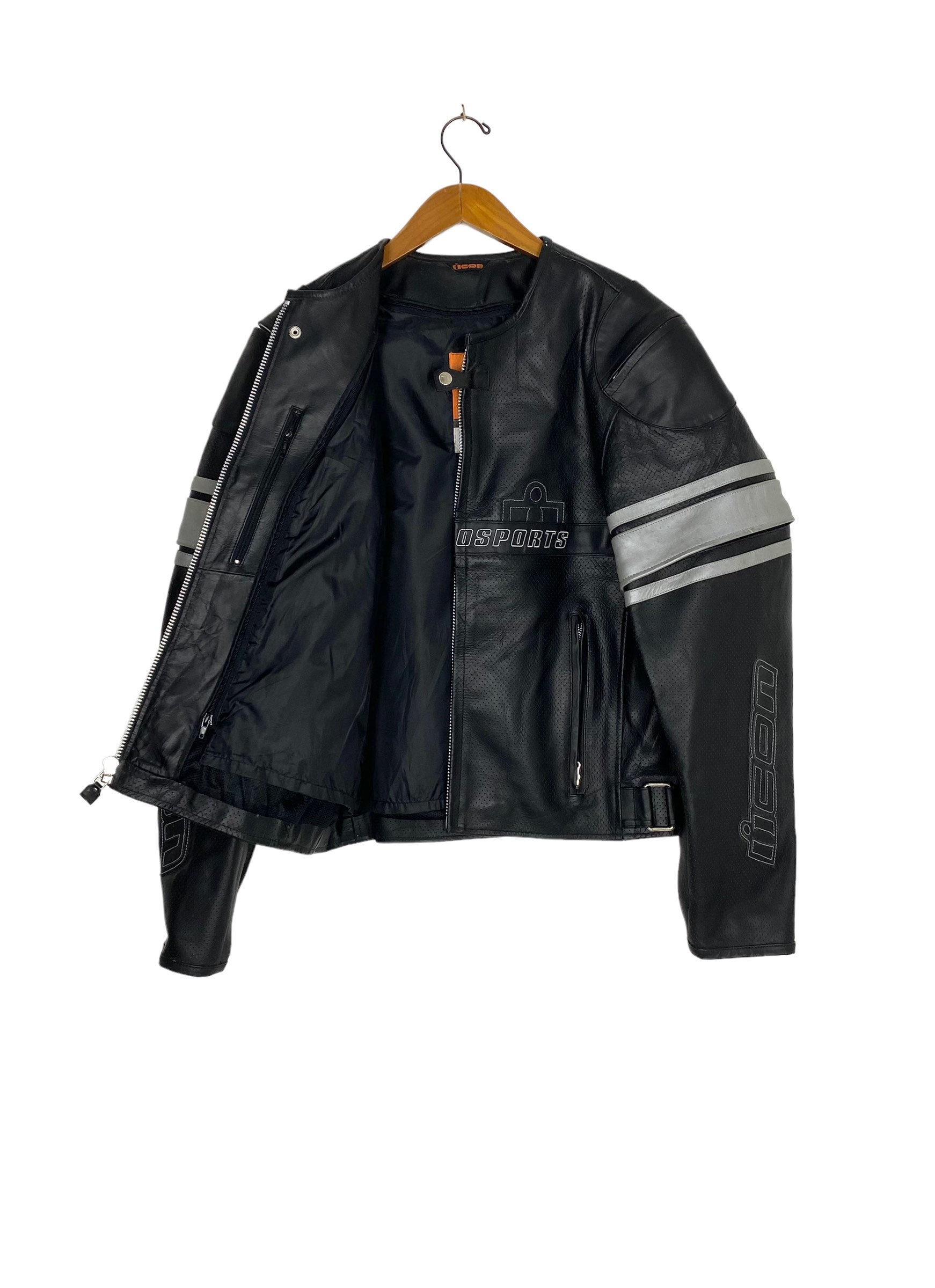 Icon Mesh AF Leather Jacket Black | Icon Mens Street Jackets