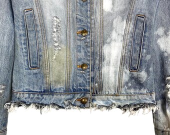 Le Grand Bleu (LGB) Bleach Distressed Denim Jacket Made in Japan