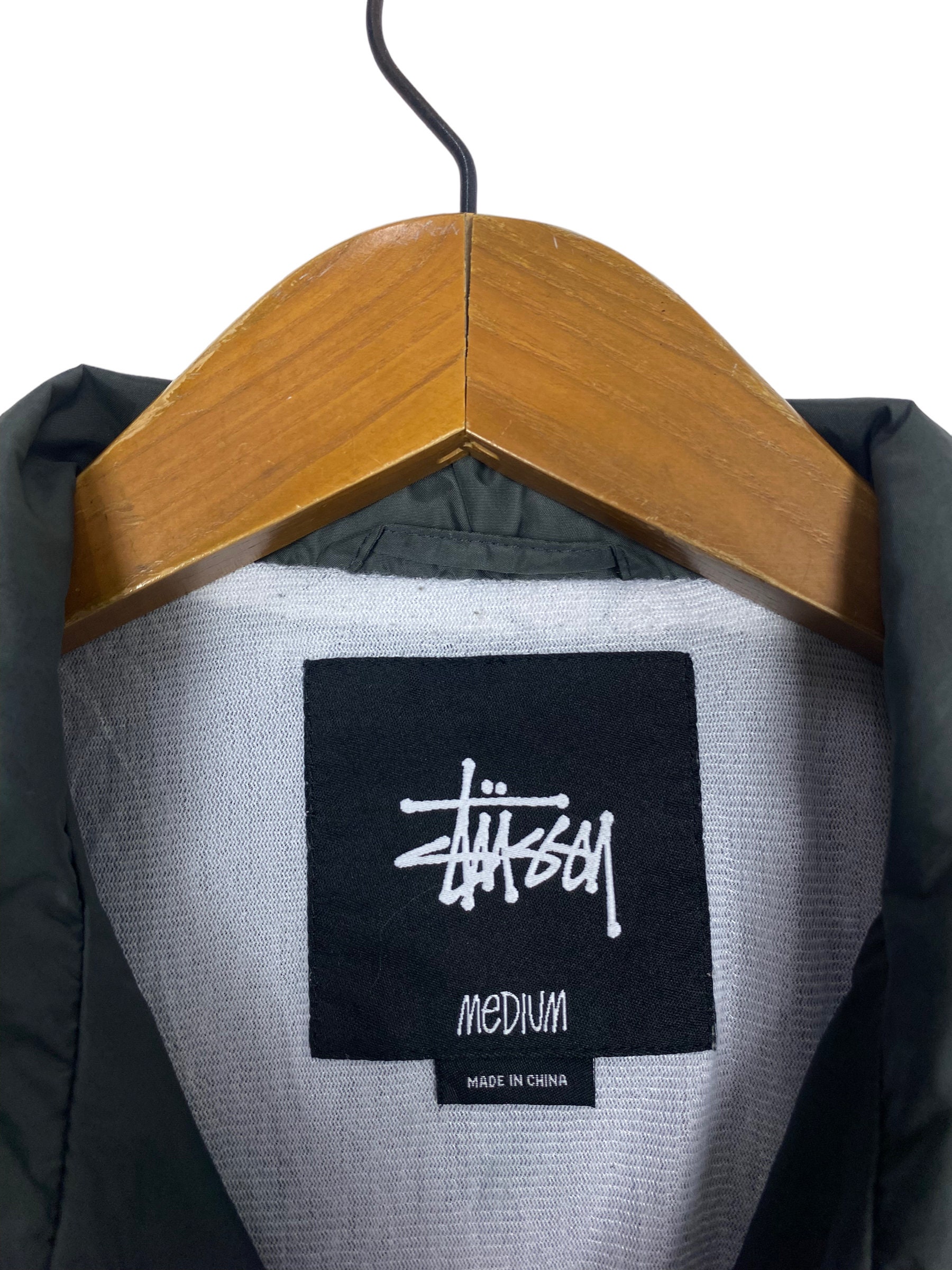 Vintage Stussy Light Jacket Spellout Big Logo Men's Medium Vintage Stussy Light Jacket Spellout Big Logo Men's Medium