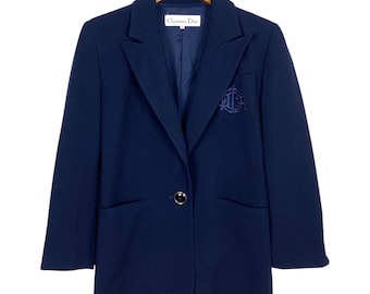 Vintage Christian Dior Double Collar Blazer Women’s Small Size Rare