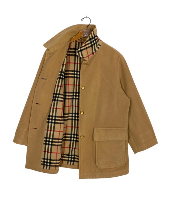 ジャケット・アウター vintage Burberry novacheck wool coat et Vintage Burberrys Novacheck Wool Coat - Etsy Canada