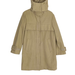 Vintage Atsuro Tayama Hooded Wool Blend Coat Women’s Medium Size Rare