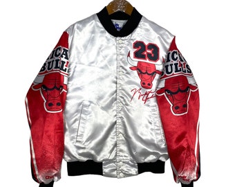 Vintage Chicago Bulls X Michael Jordan Satin Bomber Jacket