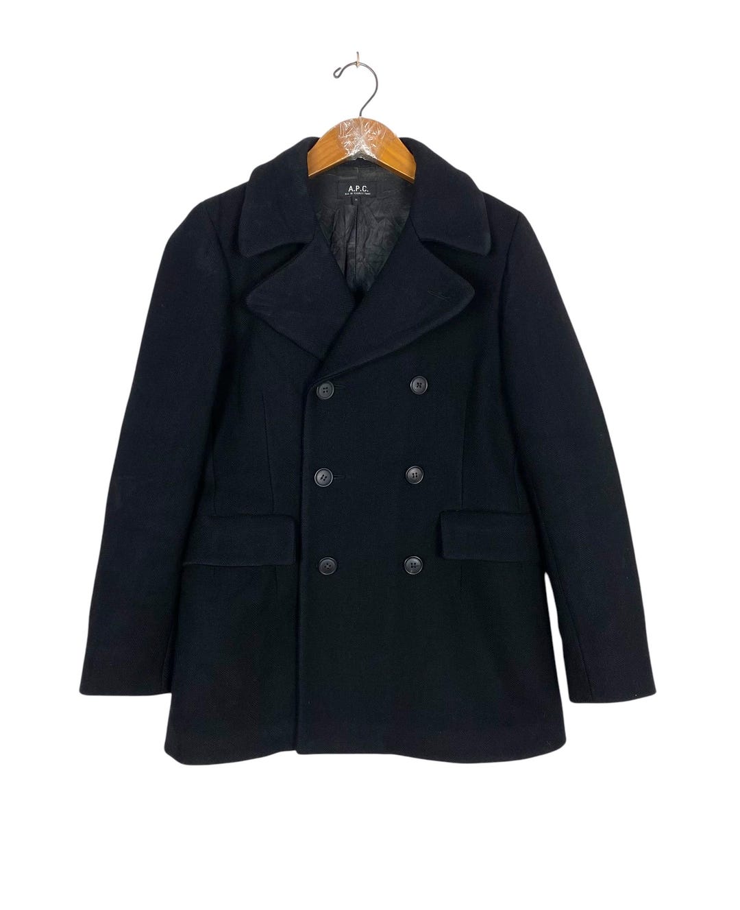 A.P.C. Wool Serge PeaCoat Made in France