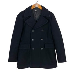 Vintage A.P.C Wool Pea Coat Made in France Men’s Small Size Rare
