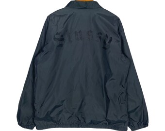 Vintage Stussy Light Jacket Spellout Big Logo Men's Medium Vintage Stussy Light Jacket Spellout Big Logo Men's Medium