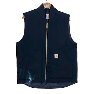 Vintage Carhartt Duck Artic Quilt Lined Vest Men’s Medium Size Rare