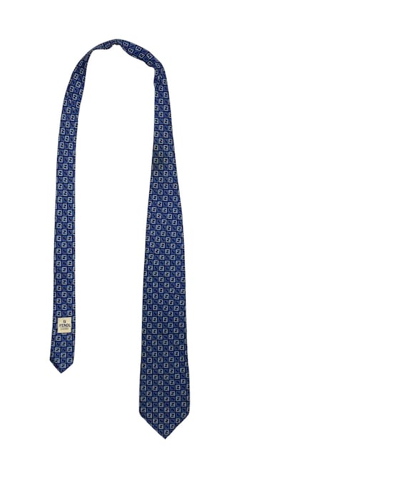 Vintage Fendi Monogram Silk Neck Tie Made in Italy - image 2