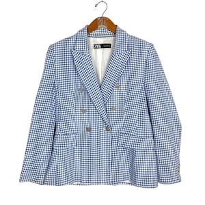 Zara Double Breasted Blazer Women’s Medium Size Rare