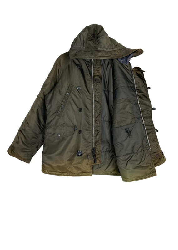 Vintage Alpha Industries N-3B Green Extreme Cold Weat… - Gem