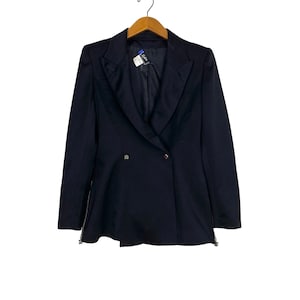 Vintage Claude Montana Paris Double Breasted Blazer Made in Italy Women’s Small Size Rare