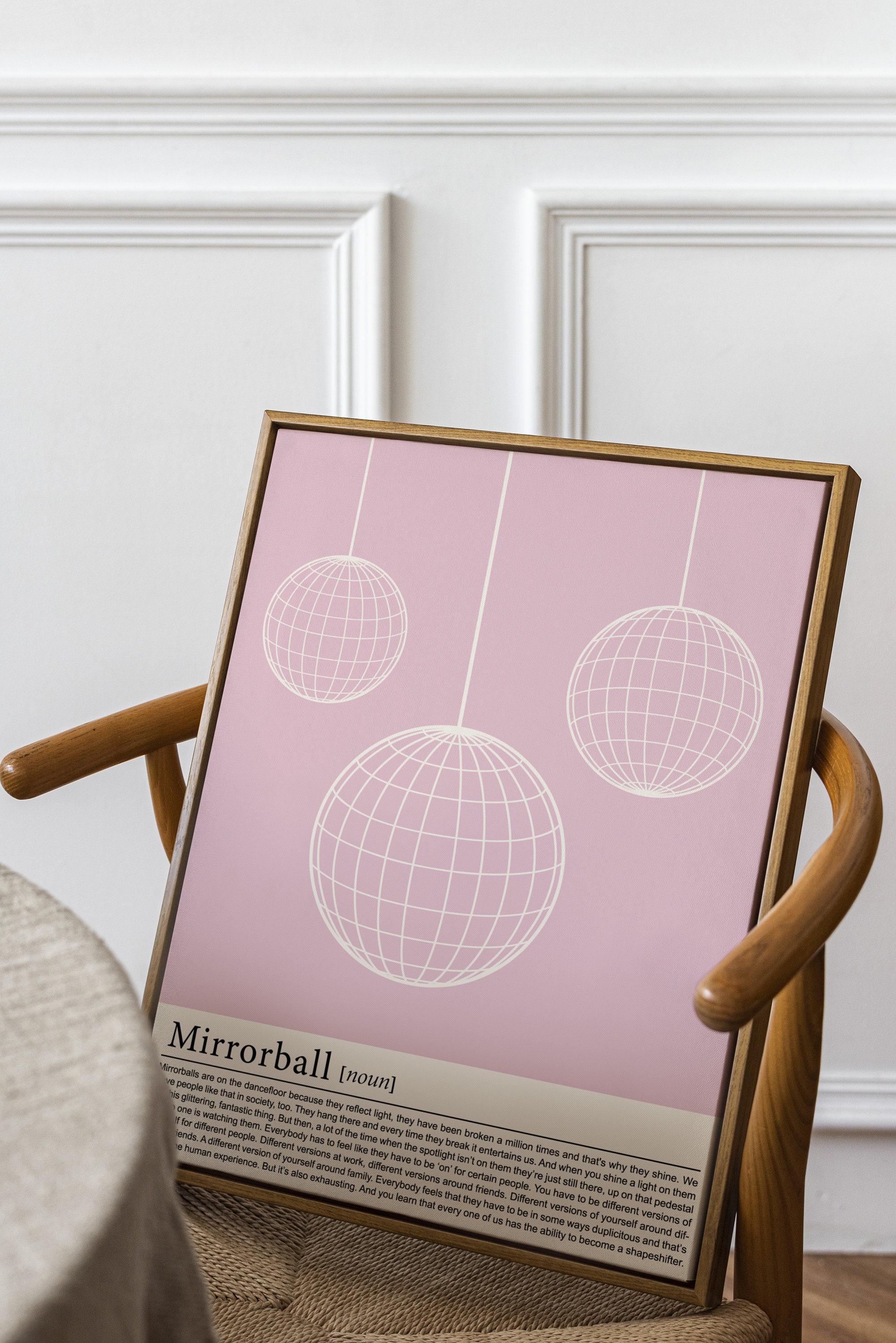 Printable of 3 Disco Balls for Mirrorball Girlies Explaining Etsy