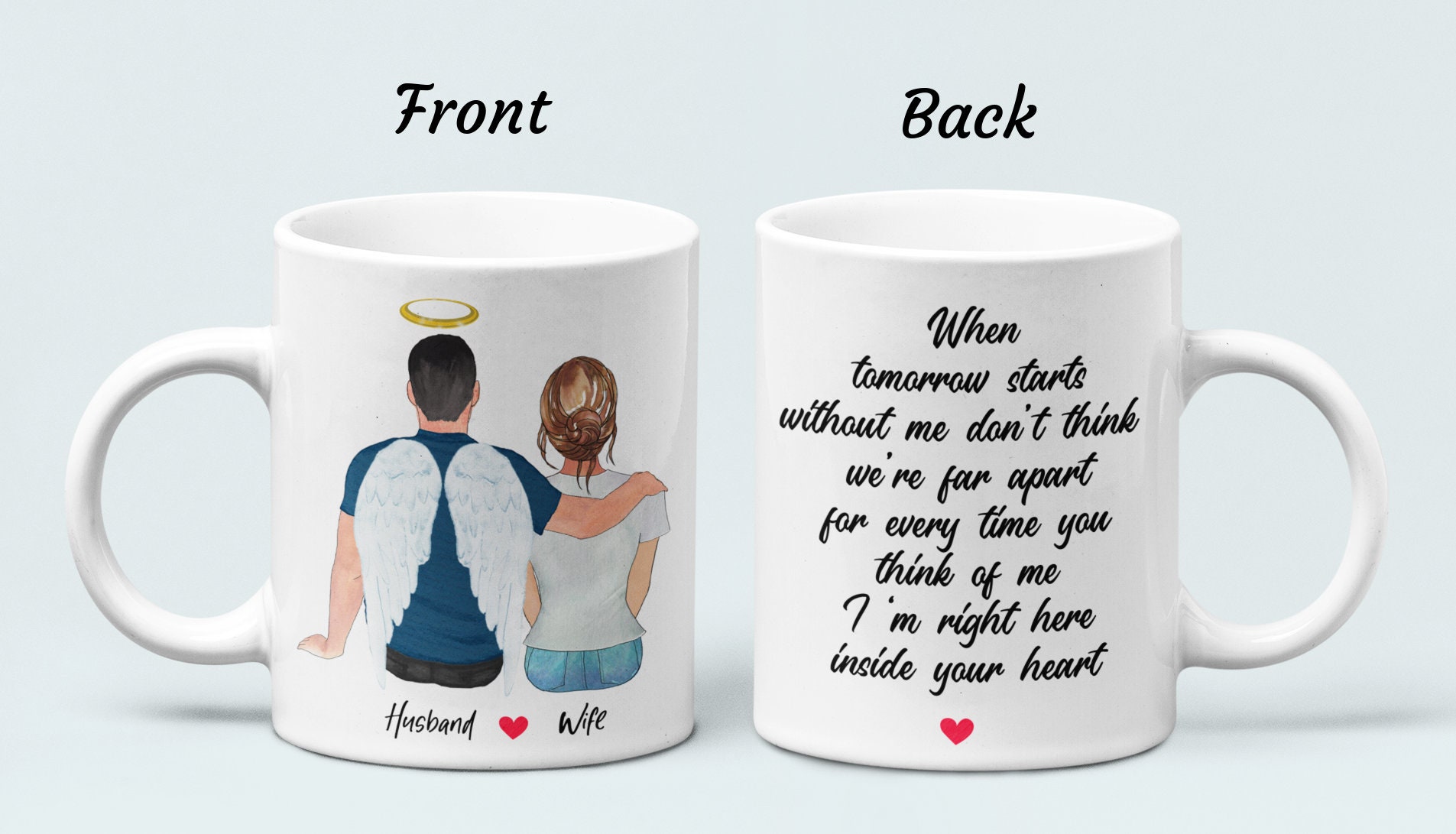 PERSONALISED MEMORIAL MUG Husband In Heaven Memorial Gift In Etsy