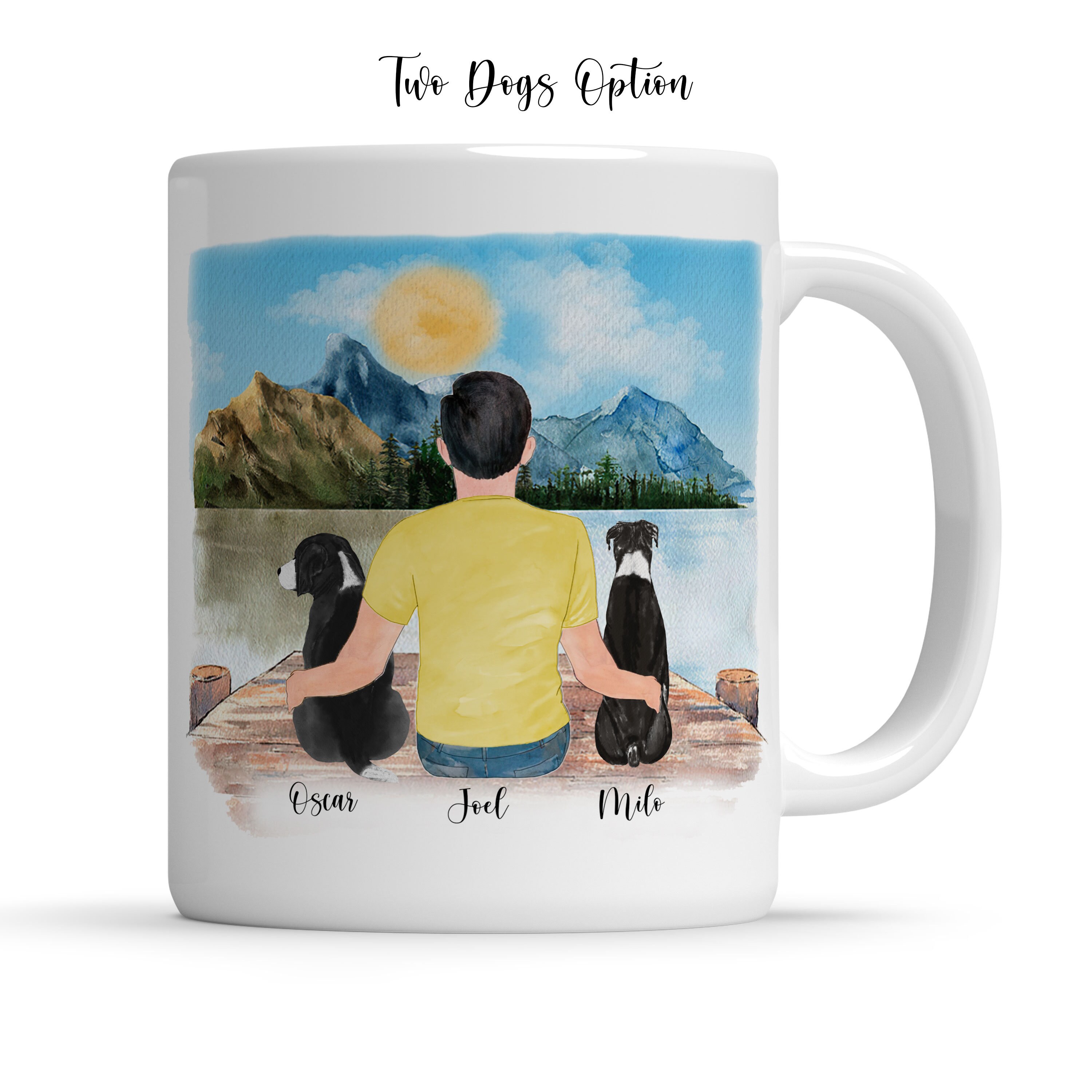 PERSONALIZED DOG DAD Mug for Fathers DayCustom Dog MugDog Etsy
