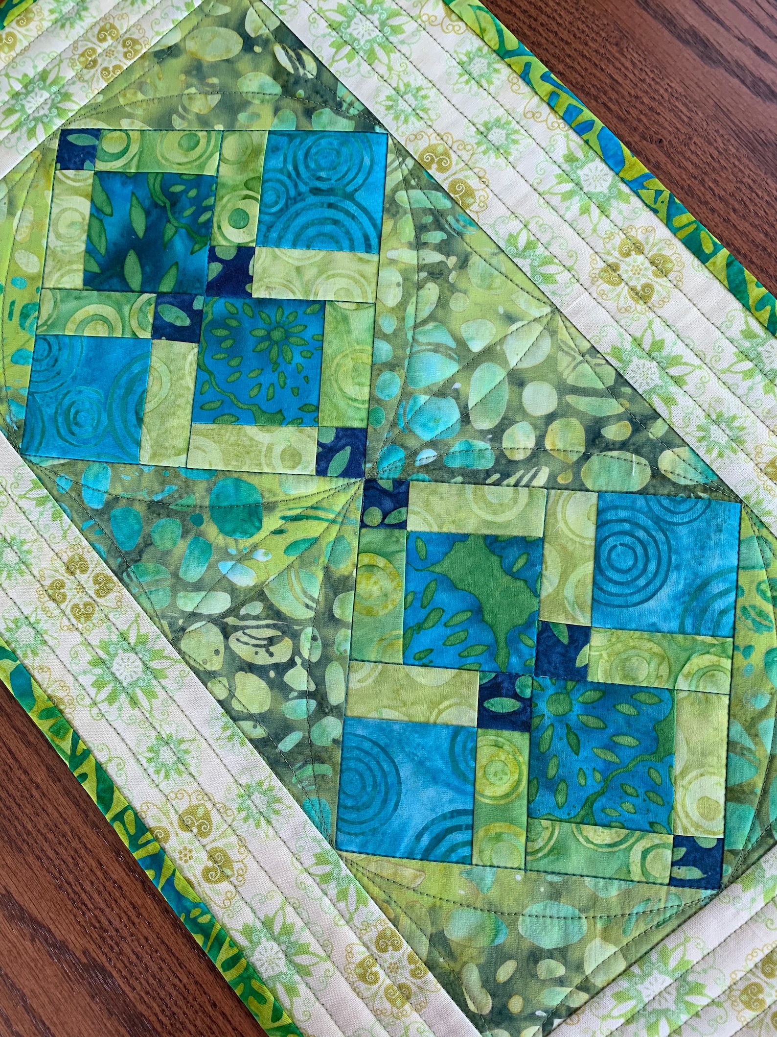 Two Quilted Placemats / 2 Quilted Place Settings / Washable Placemats