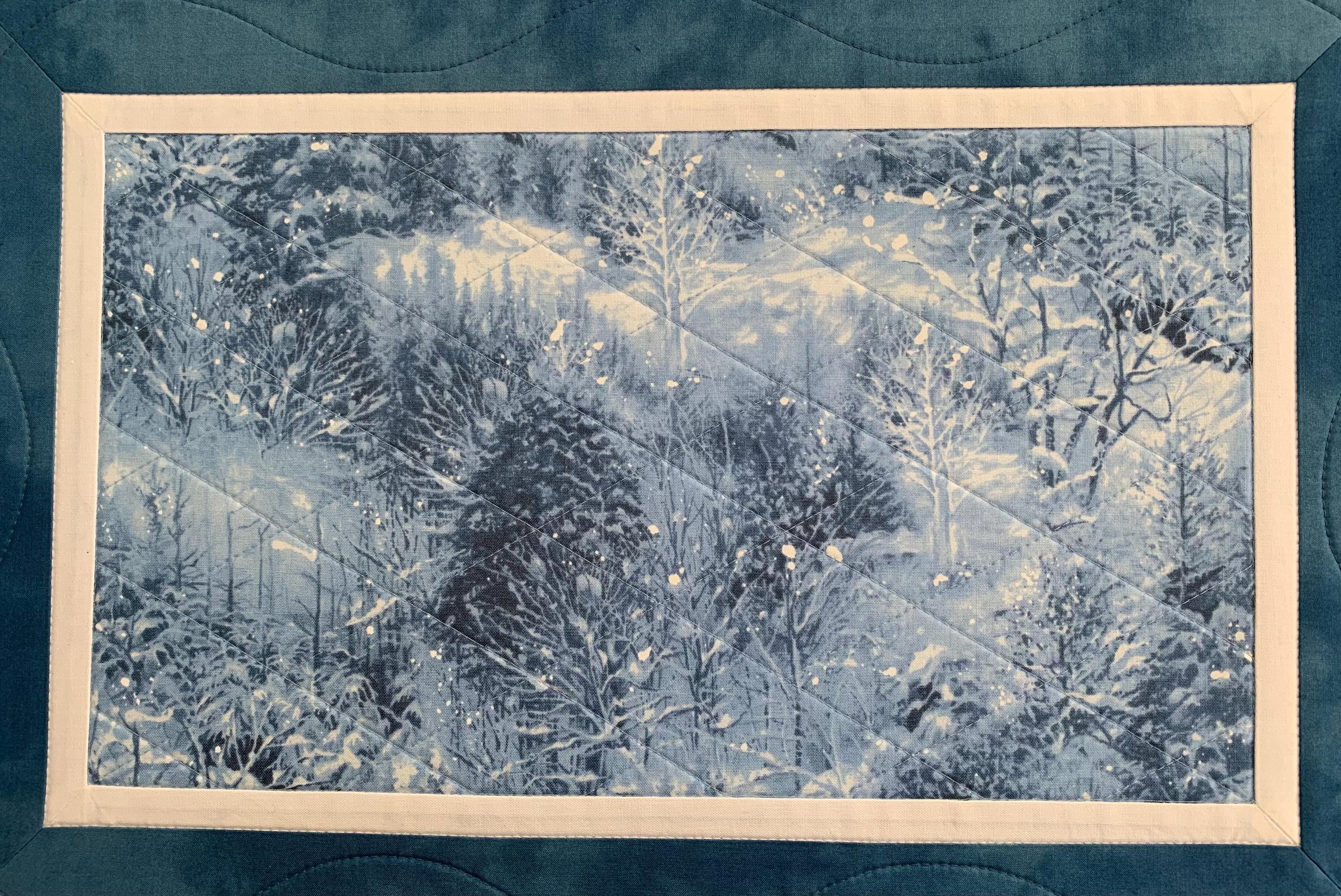 Winter Railway Quilted Placemat GFTOQM1323 main image 0