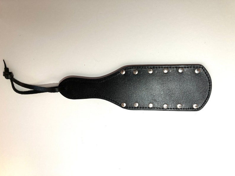 BITCH Spanking Paddle 12.8inch - Faux Leather Slapper For Adult Intimate Play
