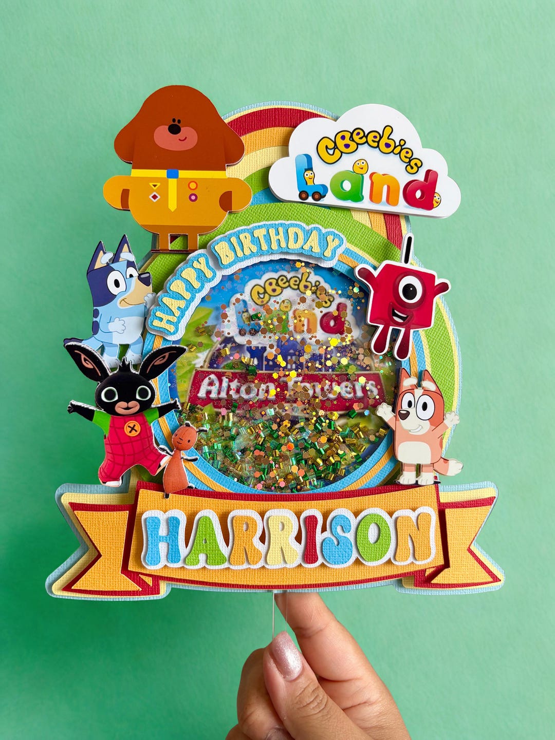 Personalised Cbeebies Land Cake Topper Customised Cbeebies At Alton personalised-cbeebies-land-cake-topper-customised-cbeebies-at-alton