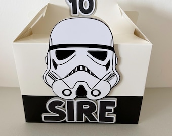 Caja de fiesta de Star Wars, caja personalizada de Star Wars, caja de mesa de Star Wars, bolsa de regalos de fiesta de Star Wars, caja de regalos de Star Wars, caja a dos aguas de Star Wars