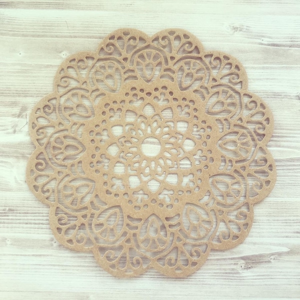 Brown Paper lace doilies pack of 12