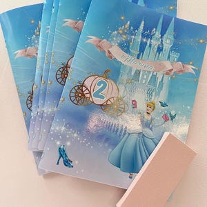 Princess kids colouring book, Cinderella activity book, personalised princess colour book set, kids activity book set, Cinderella gift set