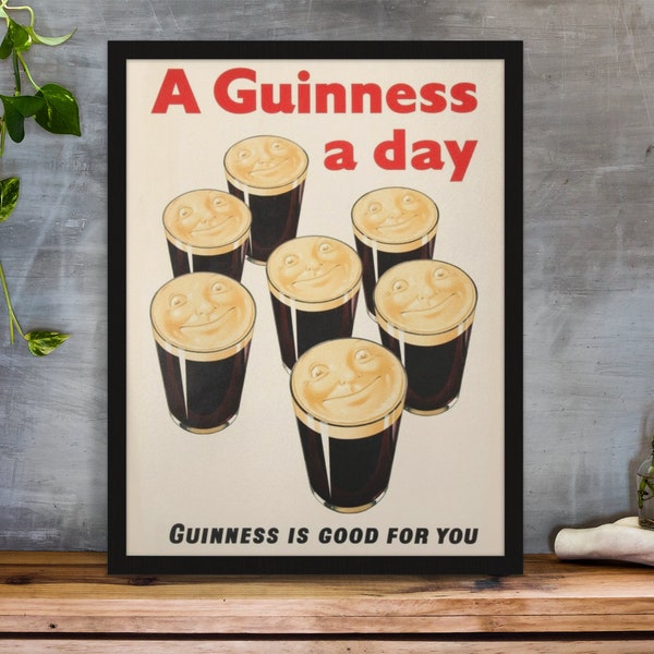 Guinness Poster Etsy