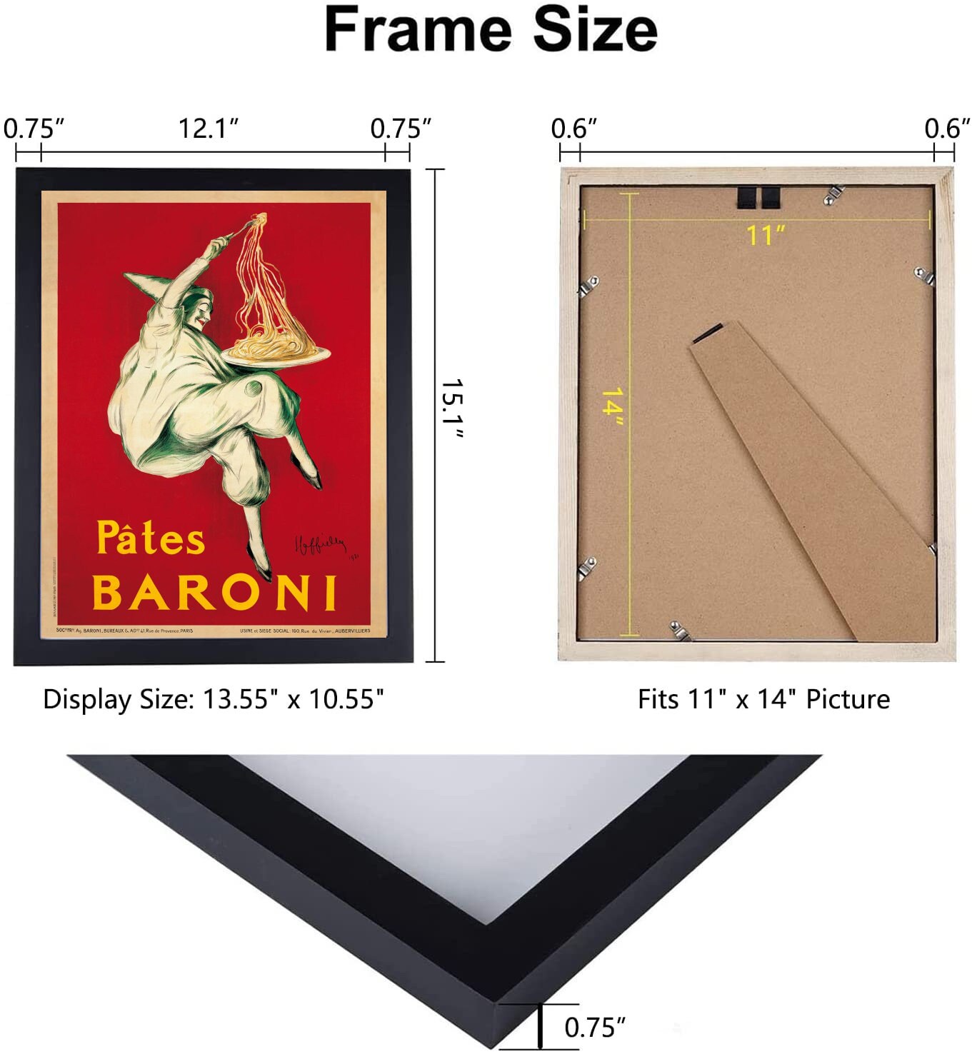 Framed Vintage Italian Food Pasta Pates Baroni by Cappiello Etsy