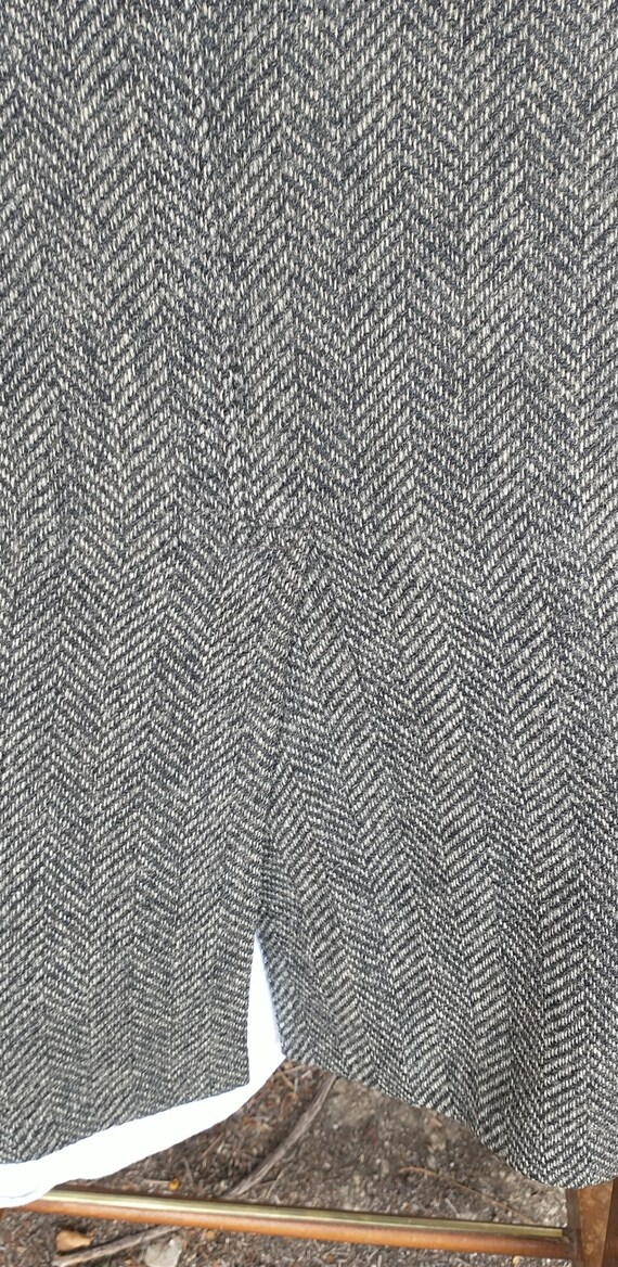 Gray Herringbone Tweed Ivy Style Sport Coat 1960s - Gem