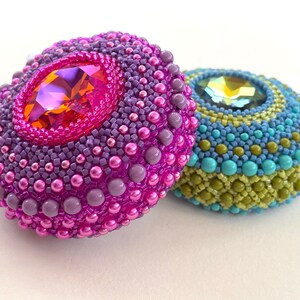 Arabian Treasure Tape Measure Cover Beading Tutorial