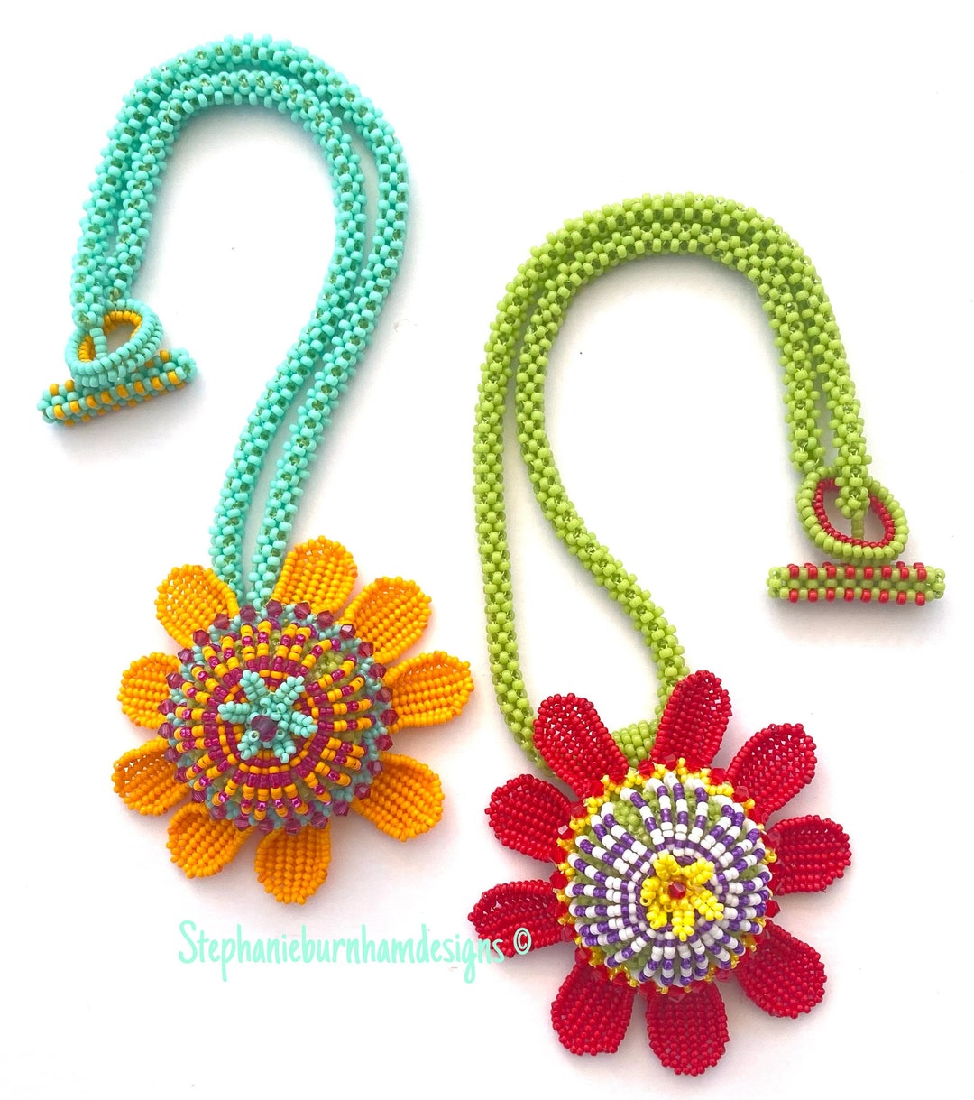 Zoom Bead Class Passion Flowers Fri 1st & 8th March 2024 5pm Uk Start Time 2 X 2.5 Hr Sessions