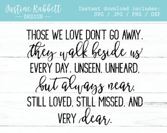 Those We Love Svg Etsy
