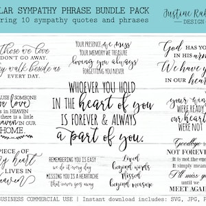 Pack groupé de 10 citations de sympathie les plus vendues et des phrases populaires pour les fabricants d’enseignes, les petites entreprises, les graveurs laser | Svg, Jpg, Png, Dxf