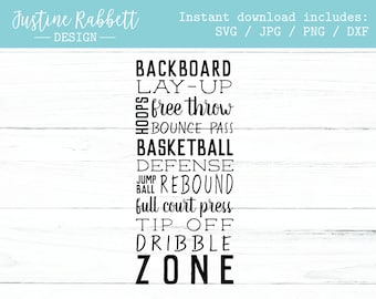 Basketball Subway Art  |  Sign Design for athlete, basketball player, word art  | Cut File | Digital Download | Svg, Jpg, Png, Dxf