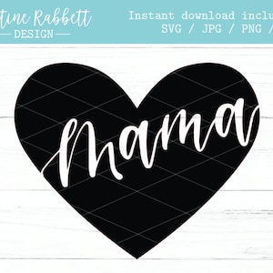 Coração de mamãe svg, Mãe svg, Sogra svg, Noiva, Dia das Mães, Presente para mamãe, Mãe apaixonada | Svg Jpg Png Dxf
