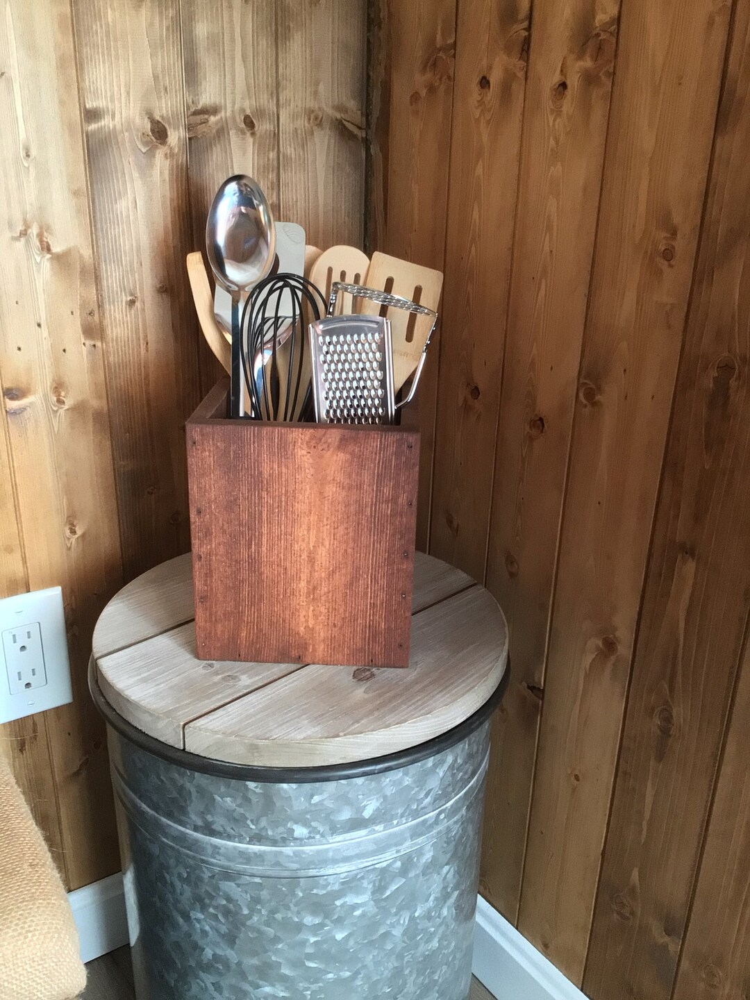 Rustic/country Kitchen Utensil Holder - Etsy Australia