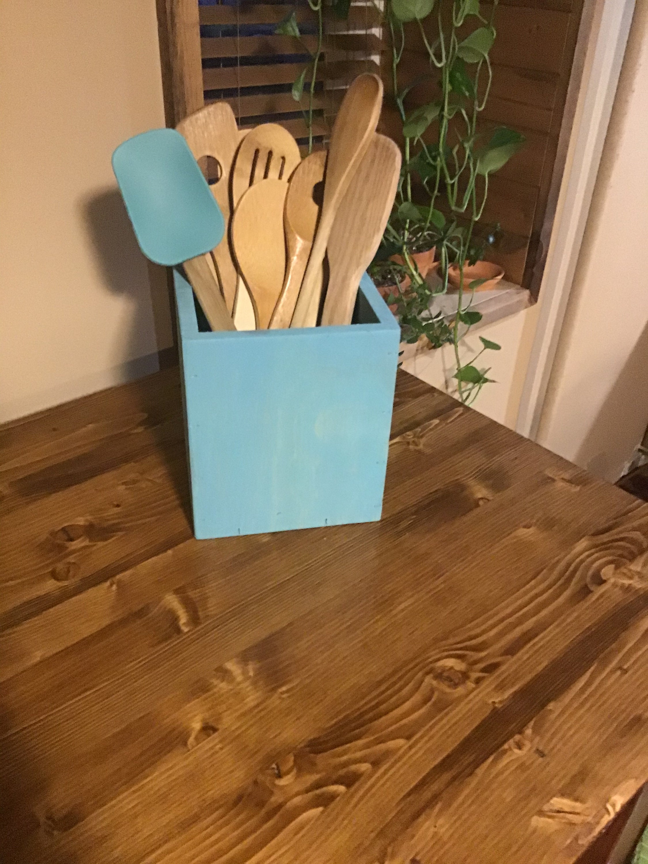Rustic/country Kitchen Utensil Holder Etsy Australia